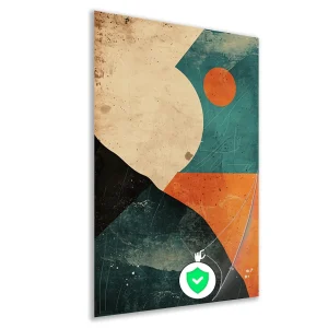 Abstracte Compositie met Kleurrijke Vormen poster