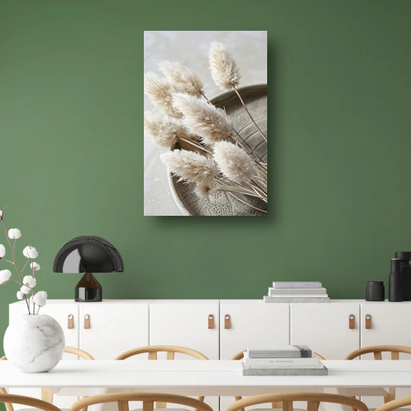 Minimalistische droogbloemen op schaal acrylglas - Afbeelding 3