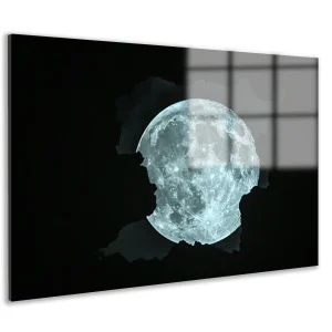De Maan Door Een Scheur Gezien acrylglas